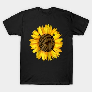 Knitting Sunflower For Woman T-Shirt